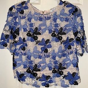 Lucy Paris Blue Portia Top
